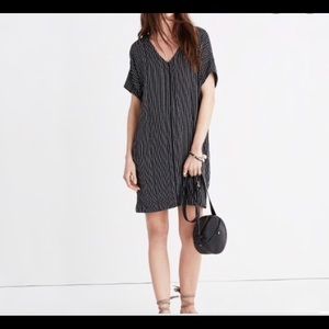 Madewell Long Oversized Striped Mini Dress